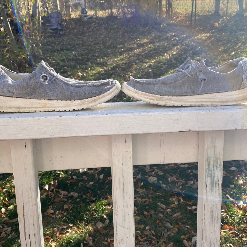 Womens grey hey dudes shoe